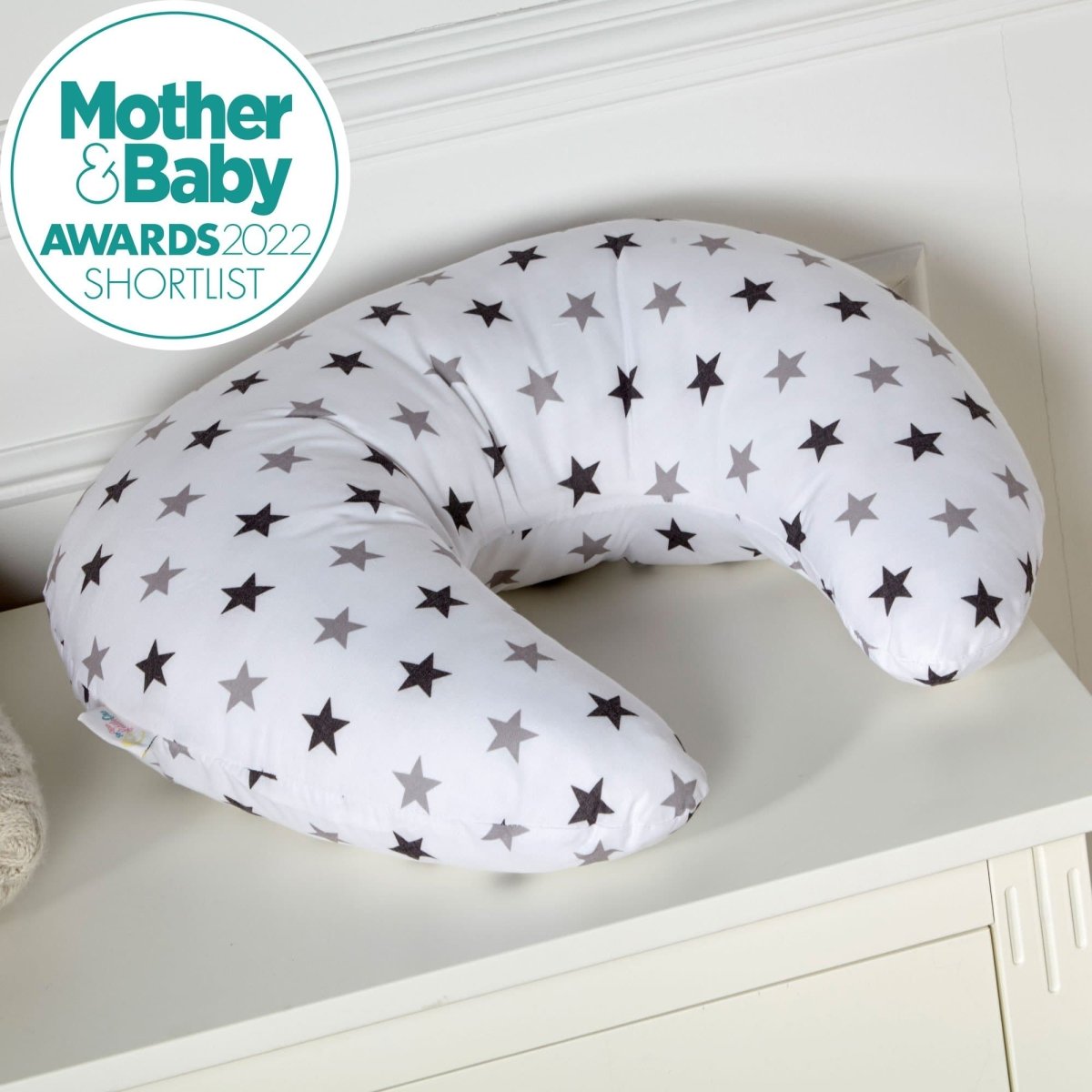 Breast Feeding Maternity Nursing Pillow - Silver Twinkle-2