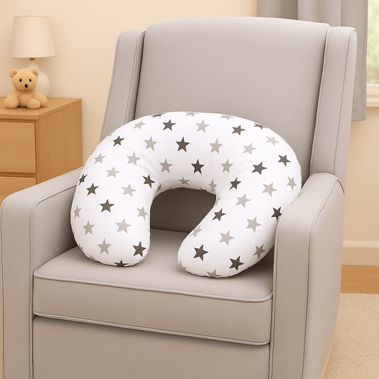 Breast Feeding Maternity Nursing Pillow - Silver Twinkle-0