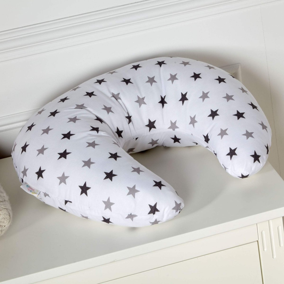 Breast Feeding Maternity Nursing Pillow - Silver Twinkle-1